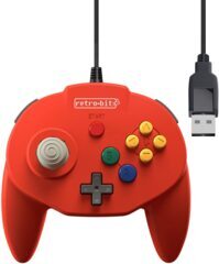 N64 - Controller - Wired - Tribute64 Controller - USB Port Red